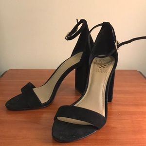 Vince Camino Black Strappy Heels